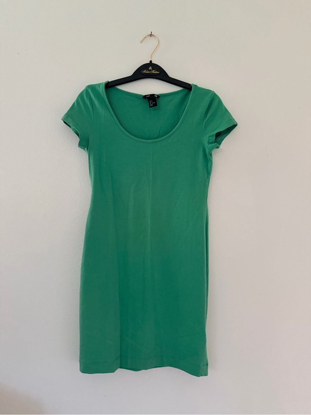 H&M Emerald Green Scoop Neck Short Sleeve Dress